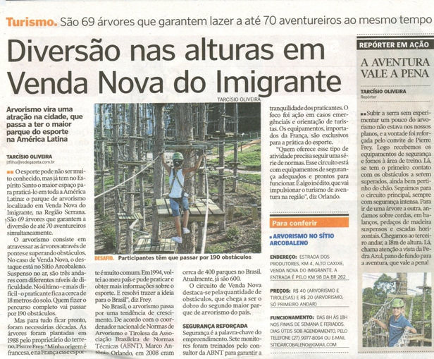 Diversão nas aulturas em Venda Nova do Imigrante